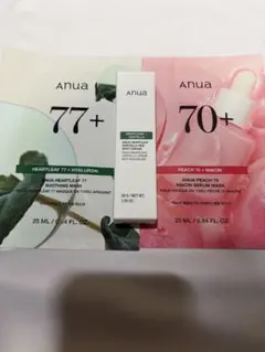 anua Heartleaf 77とPeach 70とシカレッドスポットクリーム