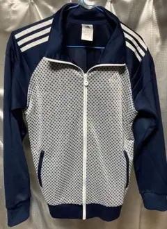 adidas ドット柄 ジップアップジャケット