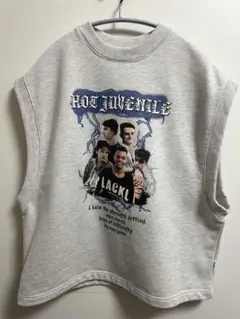 Perushu ユーズドライクロックスウェットベスト