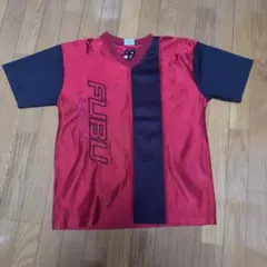 好配色 FUBU 刺繍ロゴ ゲームシャツ 赤黒 HIPHOP Y2K 好配色 FUBU 刺繍ロゴ ゲームシャツ 赤黒 HIPHOP Y2K - メルカリ