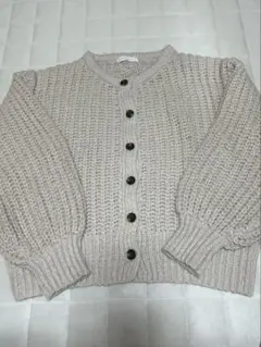 カーディガン ベージュ カーディガン