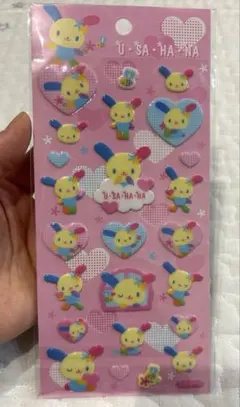 ウサハナ　ぷっくりシール　シール交換　平成レトロ　サンリオ