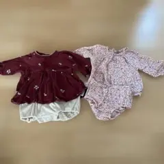 長袖ロンパース　セット　70cm 女の子のサムネイル
