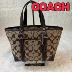【極美品】COACH シグネチャー トートバッグ ブラウン