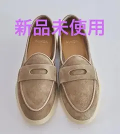 【新品】AUXCA. オーカ Suede Cowskin-Coin Loafer
