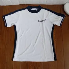 le coqsportif 半袖ハイネックシャツ レディースサイズ　LL　白/紺