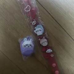 ちいかわラバーバンド おくるみマスコットチャーム モモンガ