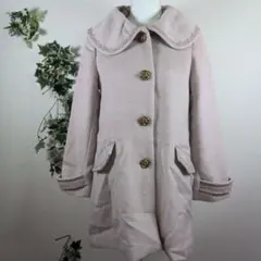 美品 axes femme 薔薇ボタンコート ピンクベージュ 姫ギャル y2k