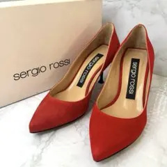 Sergio rossi 37サイズ【RED】 - メルカリ