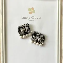 【Dress Line】 Saree borderღ青銀ღイヤリングorピアス