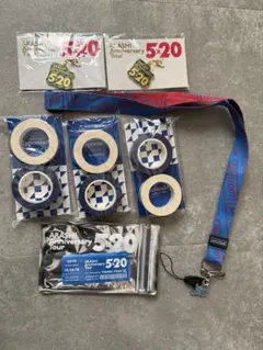 ARASHI 大野智ストラップ、マスキングテープ、会場限定キーホルダー　青セット