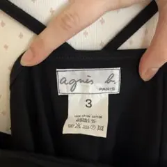 agnès b. ノースリーブワンピース 3 ブラック