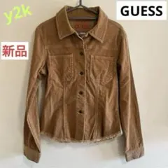 GUESS ゲス コーデュロイ トップス ジャケット キャメル 新品未使用 Mのサムネイル