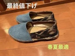 SALVI エスパドリーユ　デニム迷彩スリッポン ジーンズファクトリー別注のサムネイル