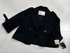 【新品・未使用】NICOLE CLUB ブラックフレアジャケット　サイズ38