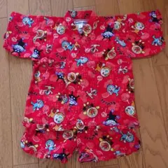 【専用】アンパンマン 甚平 赤 95　フリル付き