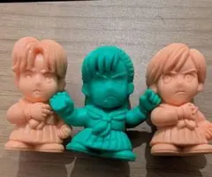 ​当時物 ディフォルメ スケバン刑事 消しゴム 3体セット ミニブック付き