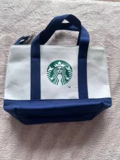 スターバックス ランチバッグ トートバッグ　海外限定　ネイビーのサムネイル