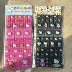 ハローキティ タイルシール　 日焼け　ヒョウ柄