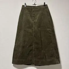 ユニクロ　コーデュロイスカートカーキMサイズ