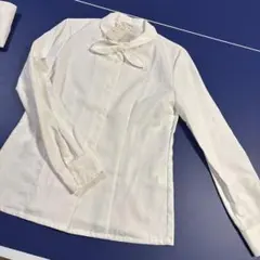 FOLK リボン付きホワイトシャツ サイズ9