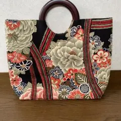 花柄和装用バッグ　お洒落着物用バック　和服用バック　浴衣バック