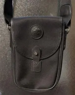 [最終値下げ]ハンティングワールド　キャンバス×レザーショルダーバッグ　ブラック