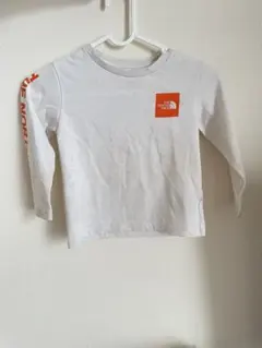 ザノースフェイス　長袖tシャツ 110 男の子　女の子　ホワイト
