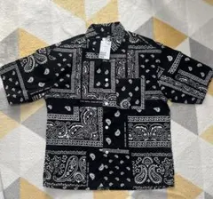【新品】H&M メンズSサイズ　ペイズリー柄シャツ　コットン100%のサムネイル