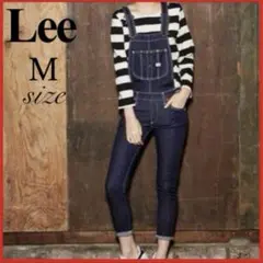 美品　Lee リー　スキニーオーバーオール　デニム　サロペットLL1150　M