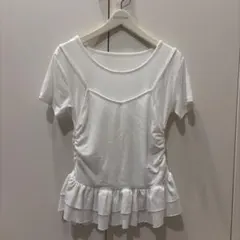 BAYFLOW ビスチェ風 半袖Tシャツ ホワイトのサムネイル