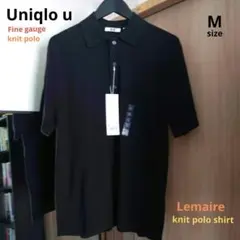 ユニクロU ファインゲージニットポロシャツM 新品未使用