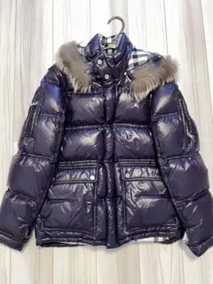 【極美品】ブラックレーベル シルバーフォックス ダウン ジャケット パープル M