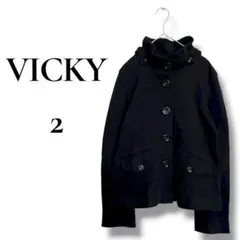 ビッキー アウター ジャケット フード取り外し可能 日本製 綿100%