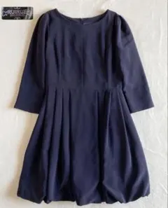 RUIRUE BOUTIQUE ネイビー長袖　バルーン　パンプキン　ワンピース