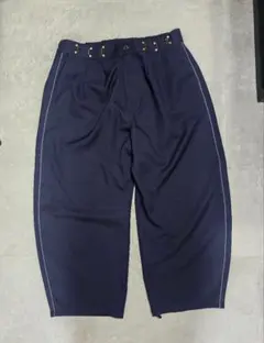 ニコアンド★てぃらさんウエストタックパンツ ネイビーM