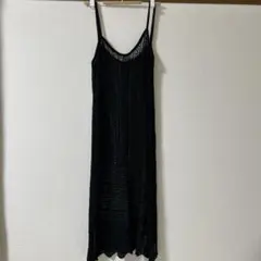 ブラックレースキャミワンピース