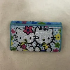 【美品】ハローキティ キーケース エイ革 ガルーシャ 6連 レア コンパクト