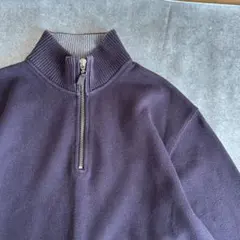 Lands’ End ハーフジップニット　90s〜00s ネイビーのサムネイル
