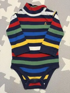美品！babyGap カラフルストライプ 長袖ロンパース