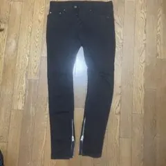 mnml ブラック 黒 ダメージ スキニー ジーンズ デニム パンツ 29