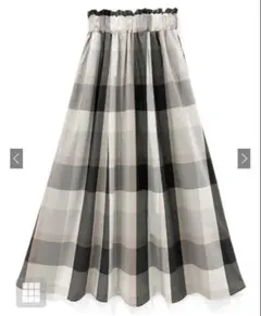グレイル　チェック柄　フレア　ロングスカート