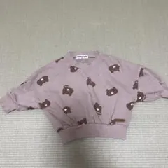 mimorand クマ柄 トレーナー 80