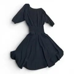 新品タグ FRAY I.D ニットワンピース カシミヤ混 ブラック