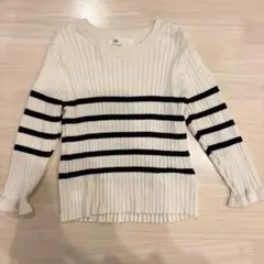H&M キッズ ストライプ ニット セーター 90