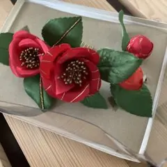椿 髪飾り コーム 和装小物