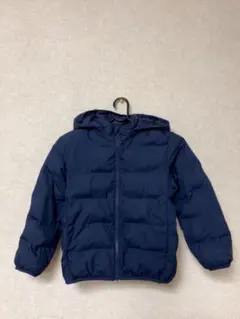 UNIQLO ネイビー フード付き中綿コート