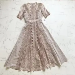 未使用　snidel スナイデル　レースプリーツフレアワンピース オケージョン