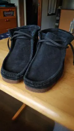 Clarksワラビーブーツ27.5～28cm チャッカ スウェード ラバーソールのサムネイル