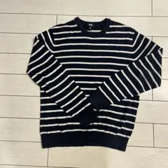 UNIQLO ネイビーとホワイトボーダー 長袖セーター S